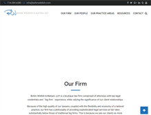 Tablet Screenshot of bohmwildish.com